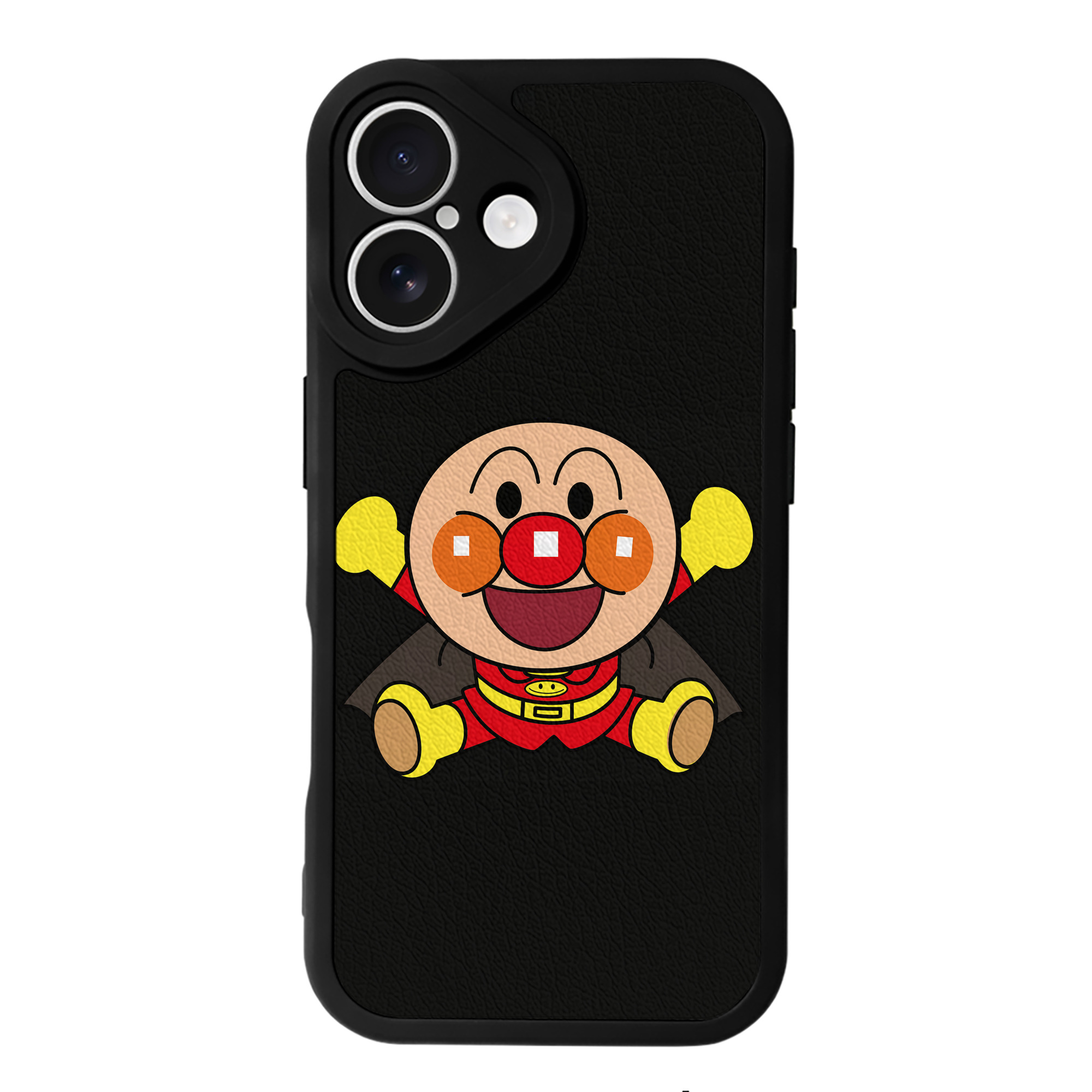 （画像用） アンパンマン Anpanman 【iPhone 16シリーズ対応】シリコンスマホケース（レザー調） 材質：シリコン